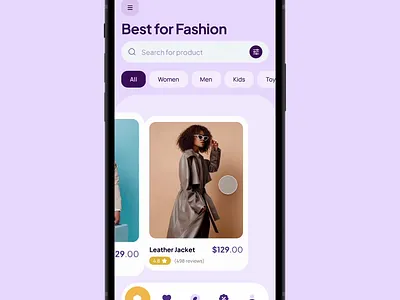 Prototype for An E-commerce Fashion UI app design ecommerce figma figmadesign motion graphics motiondesign prototype ui uidesign