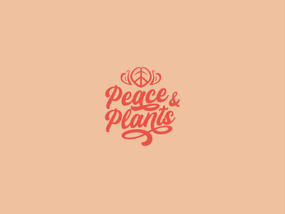 Peace & Plants Drinks calm florida font healty leave logo logodesign logotype logotypedesign