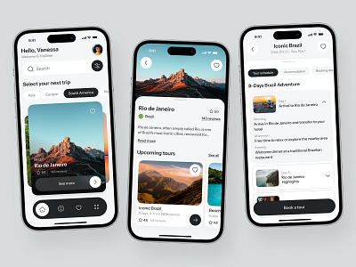 Travel Mobile App ui