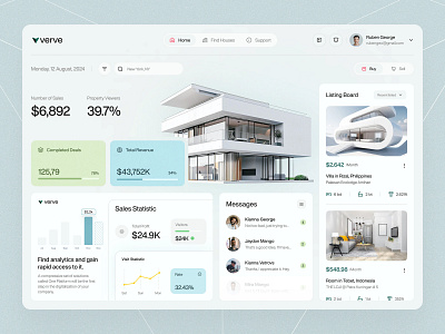 Verve Real Estate Platform Webapp ui