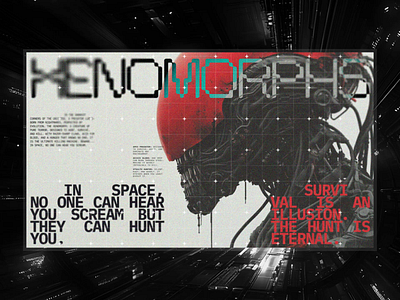 Xenomorphs poster design graphic design poster typography visual design