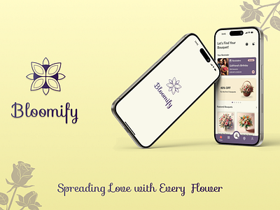 🌸 Bloomify – The Ultimate Bouquet Ordering Experience 🌸 ai application bouquet concept design ecommerce figma florist flowers flowershop graphic design illustrator mobile app mobile interface shop typography ui user experience ux vector