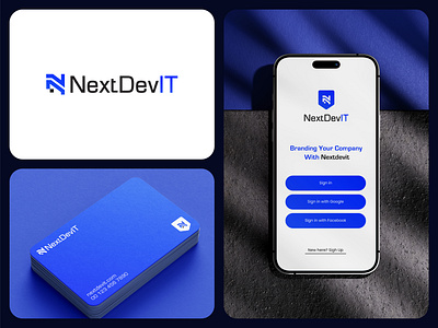 NextDevIT Logo Design brand identity branding digital logo digitalagency graphic design icon logo logo design minimal n letter logo n logo nextzentech soft logo software logo tech logo techinnovate technology logo vector