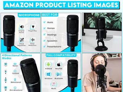 Microphone Listing Images a plus content amazon images amazon product listing ebc enhanced brand content infographic infographics listing images design microphone microphone listing product design product images product infographic product listing product listing design product photo design