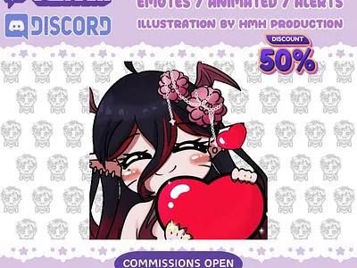 custom love heart emotes animation animated emotes animation chibi emotes custom emotes cute emotes discord emotes emoji emotes emotes for twitch gif heart illustration kick emotes love stickers stream assets streamer twitch emotes vgen comms youtube emotes