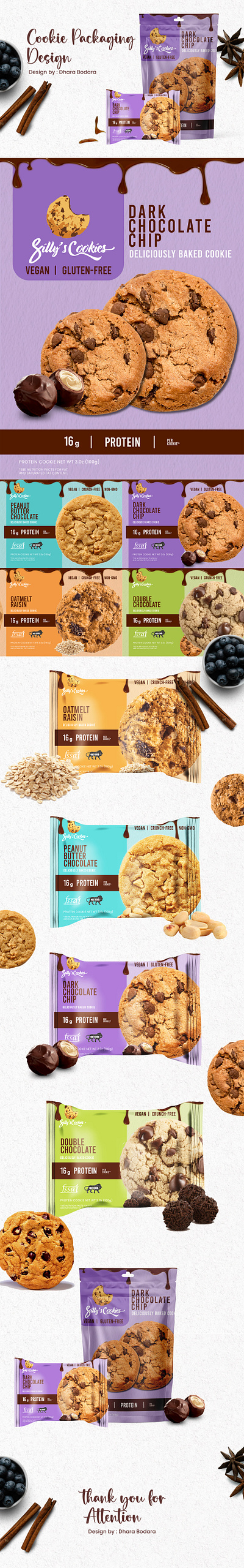 Cookie Packaging Design 3d branding cookie dhara bodara graphic design logo motion graphics packaging packaging design portfolio ui