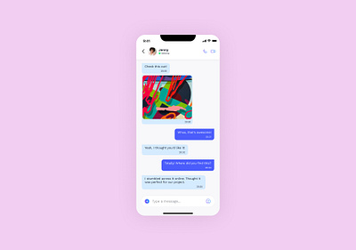 Daily UI 013 - Direct Messaging app 013 direct messaging app app chat daily 100 challenge dailyui 013 dailyuichallenge figmadesign messanger messenger app mobile social ui