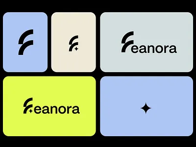 Feanora app branding design logo logomark