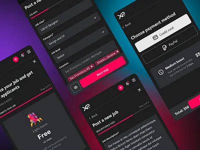 XP Game Jobs Case Study Dashboard Mobile 3d artists branding business clean ui color palette dark mode dashboard dashboards equal gaming mobile platform saas website workflow