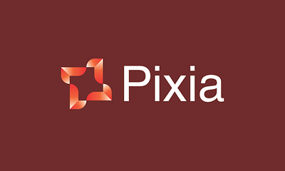 Pixia logo design branding design graphic design illustration lettermark logo vector wordmark