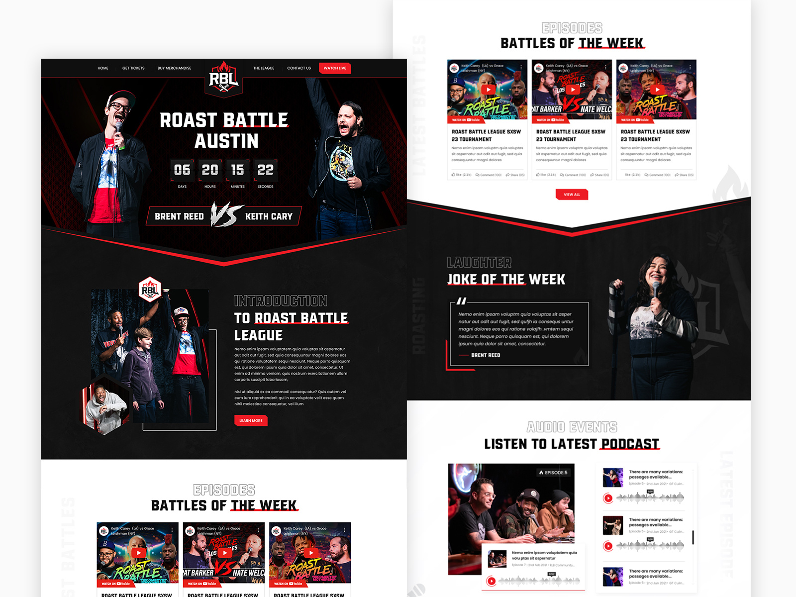 Example of Custom Modern Landing Page Design