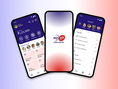 Banking App (MPGB) banking app hindi mobile ui mpgb ui ui design