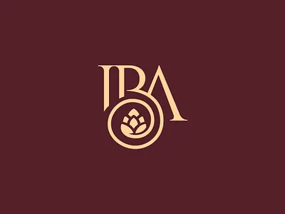 Luxury IBA Monogram & Hops Logo Design – Premium Craft Brewery artisanal beer brand identity branding brewery business craft design emblem exclusive graphic design hops iba india black ale logo design luxury minimalist modern premium visual identity