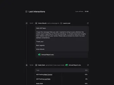 Activity feed - Mocchi AI activity activity feed app badge branding colors design excel feed history illustration logo product design refresh sidebar tags time timeline ui ux