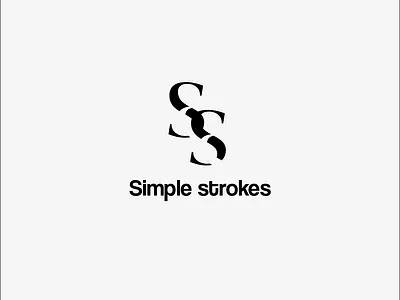Just made this Logo of simple strokes branding graphic design logo logo design minimal logo minimalistic logo design simple logo design ui