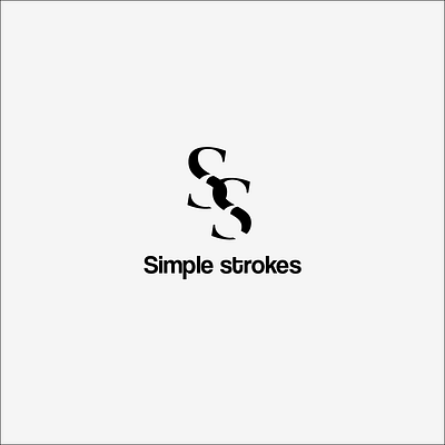 Just made this Logo of simple strokes branding graphic design logo logo design minimal logo minimalistic logo design simple logo design ui