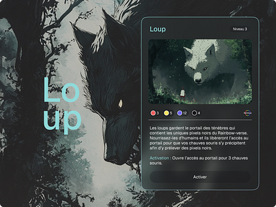 Rainbow : wolves branding graphic design ui