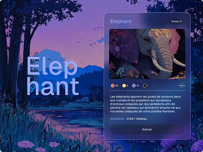 Rainbow : Elephant branding graphic design ui