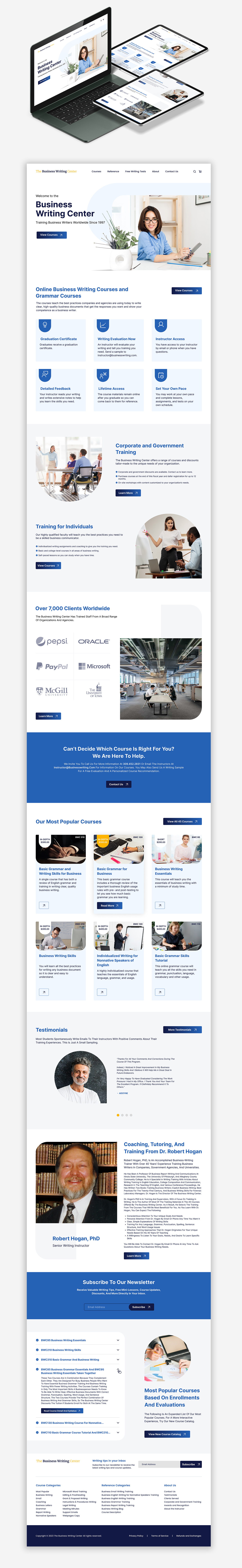 Business Writing Center apps branding design figma graphic design online business ui ux website writing center