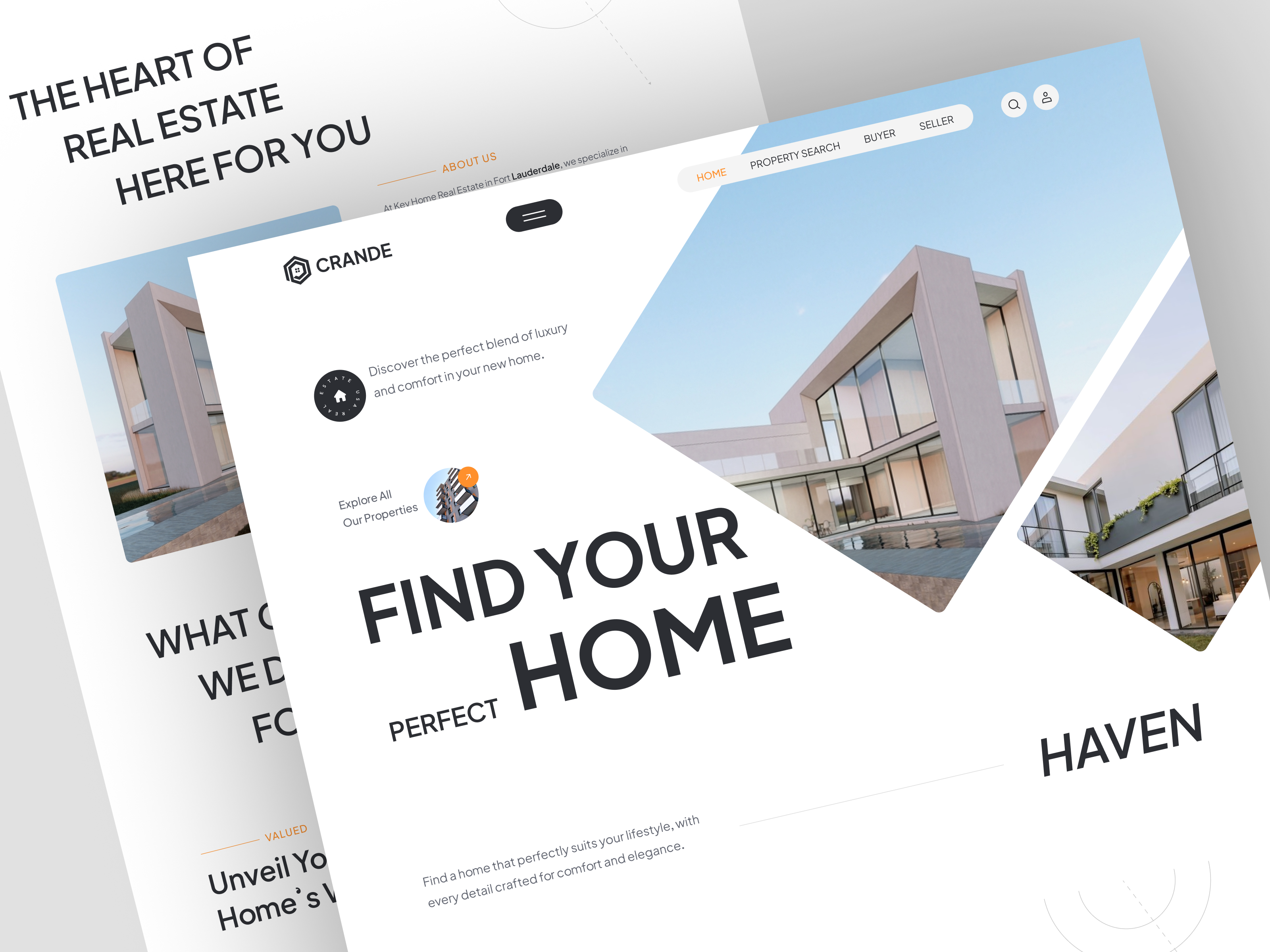 Example of Property Agency Landing Page