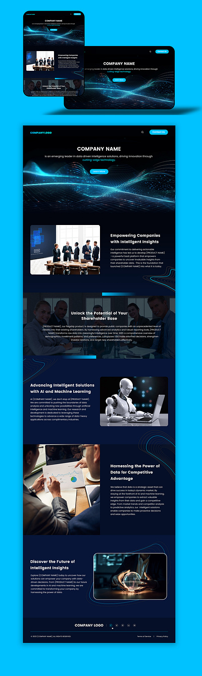 Corporate Landing Page Design apps corporate design figma graphic design illustration ui ux website