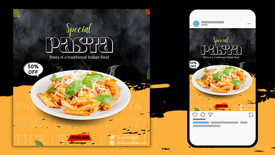 Social Media Poster 3d animation app bangla bangla design branding canva creative design design facebook poster graphic graphic design illustration live logo motion graphics pasta social media poster ui ux