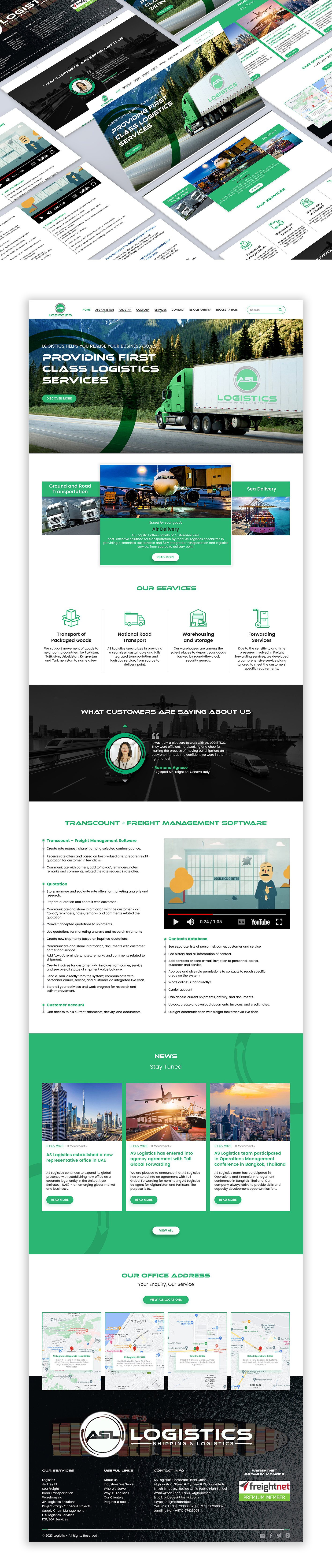 Logistic Website Design apps branding cargo design figma graphic design logistic product design ui ux website website design