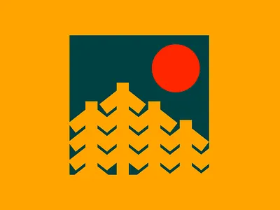 PNW // Sunset brand design branding graphic design logo design northwest oregon pacific sunrise sunset washington