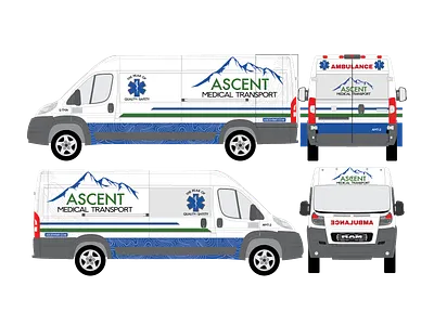 Wrap Design For Ascent Medical branding design graphic design illustrator