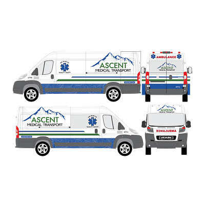 Wrap Design For Ascent Medical branding design graphic design illustrator