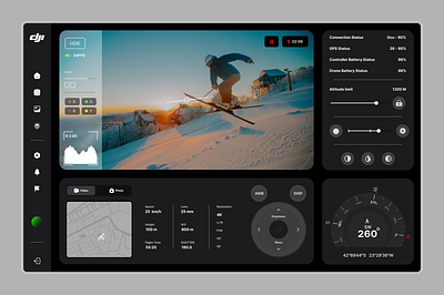 DJI interface concept design drone ui