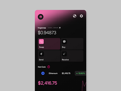 Wallet Crypto app branding color design illustration iphone logo page ui web