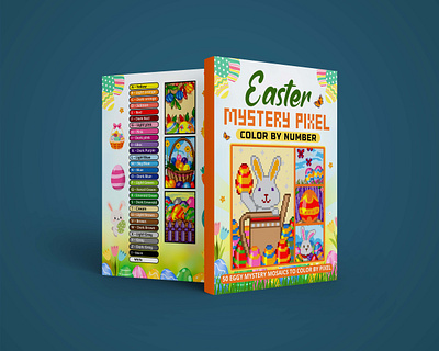 Easter Mystery pixel book cover design amazon kdp amazon kdp book book cover book design design graphic design illustration interiror kdp cover