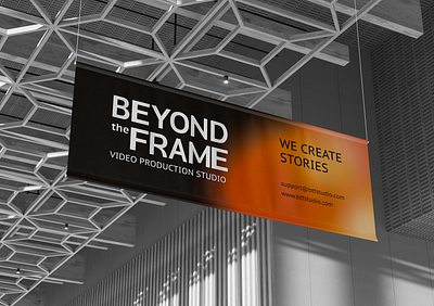 Beyond the Frame video production | Visual Identity aesthetic design animation brand design mockup brand identity branding graphic design logo logo design ui video production studio visual adentity