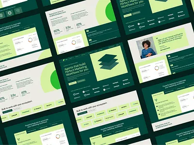 Agex - AI Agent Website for Marketing Workflows ai design typography ui ux vector web design