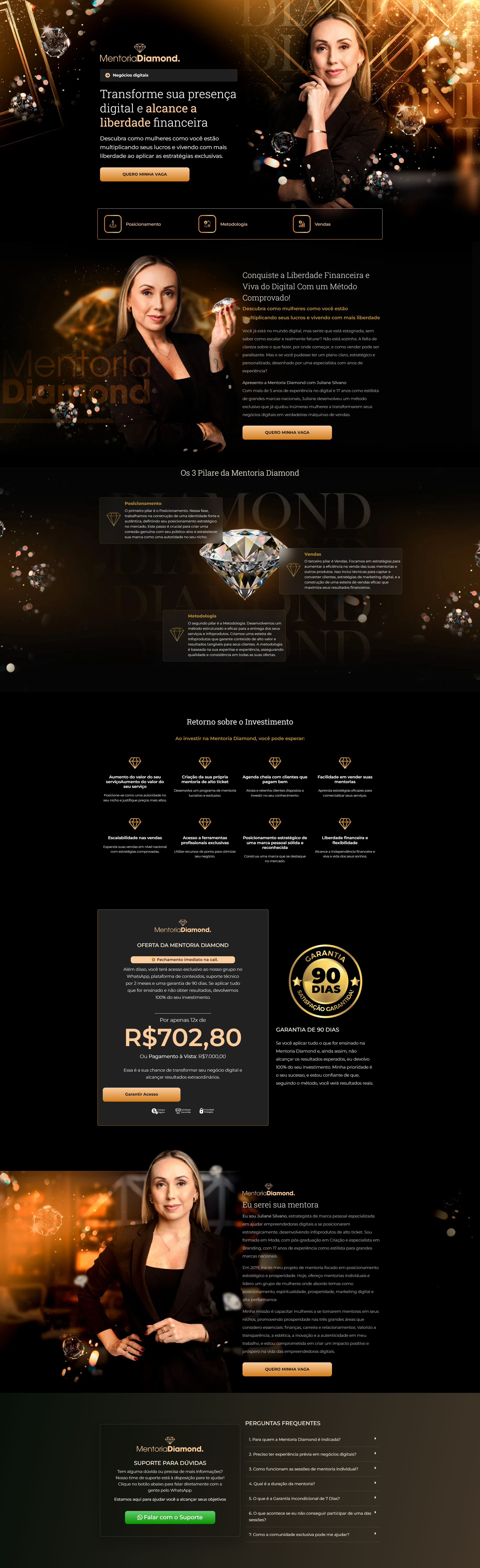 Landing page - mentoring landing page mentoring website