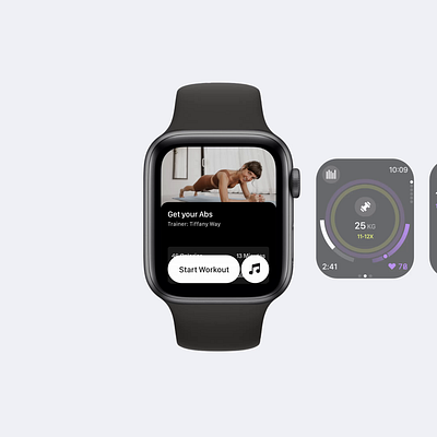 AppleWatch Fitness App Interface applewatch application charts clean design fitness smartwatch sport ui user interface ux watch