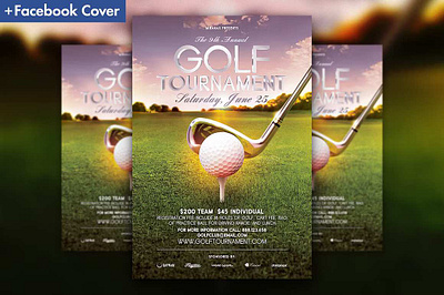 Golf Tournament Flyer Template annual annual report championship charity golf golf ball golf cup golf flyers golf posters golf tournament international olympics open house sport flyer