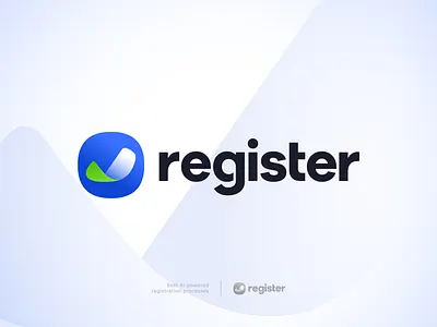 Register App Logo Design brand branding design icon identity logo logo design logo mark logodesign logos logotype modern logo symbol vector