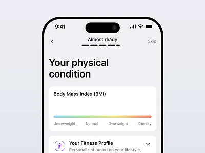 Mobile Fitness App - Onboarding Animation animation branding clean design ios mobile onboarding product startup ui ux