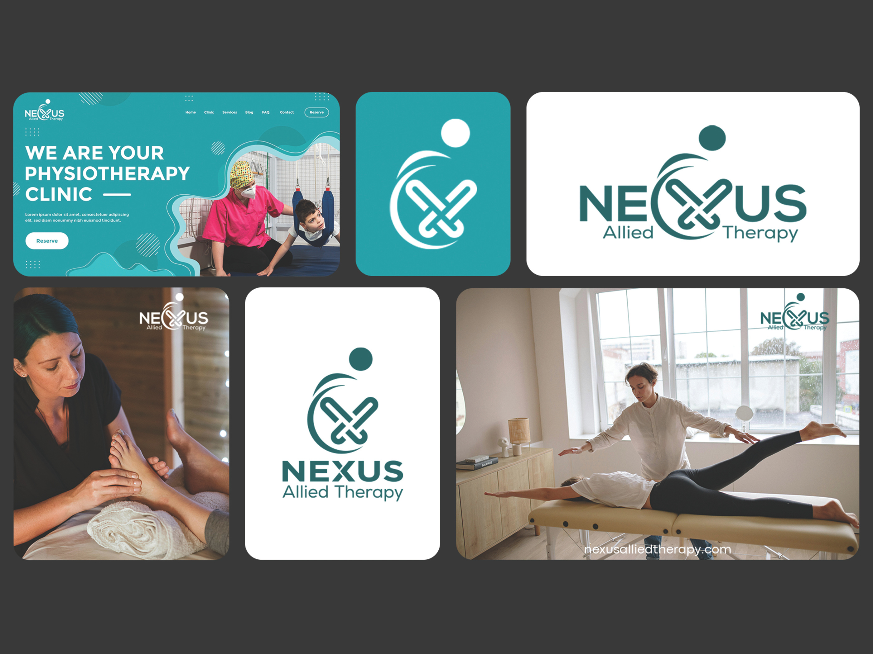 "Nexus Allied Therapy" Therapy services Business Logo branding graphic design logo