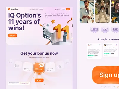 Fortune wheel landing page anniversary cta fortune wheel gallery landing landing page orange register slider trophy web wheel