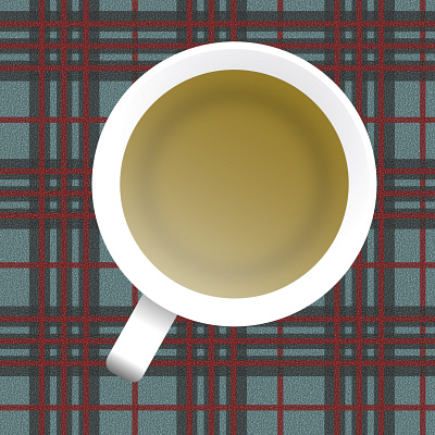 tea weak ... tartan strong! illustration noise shunte88 tartan tea vector