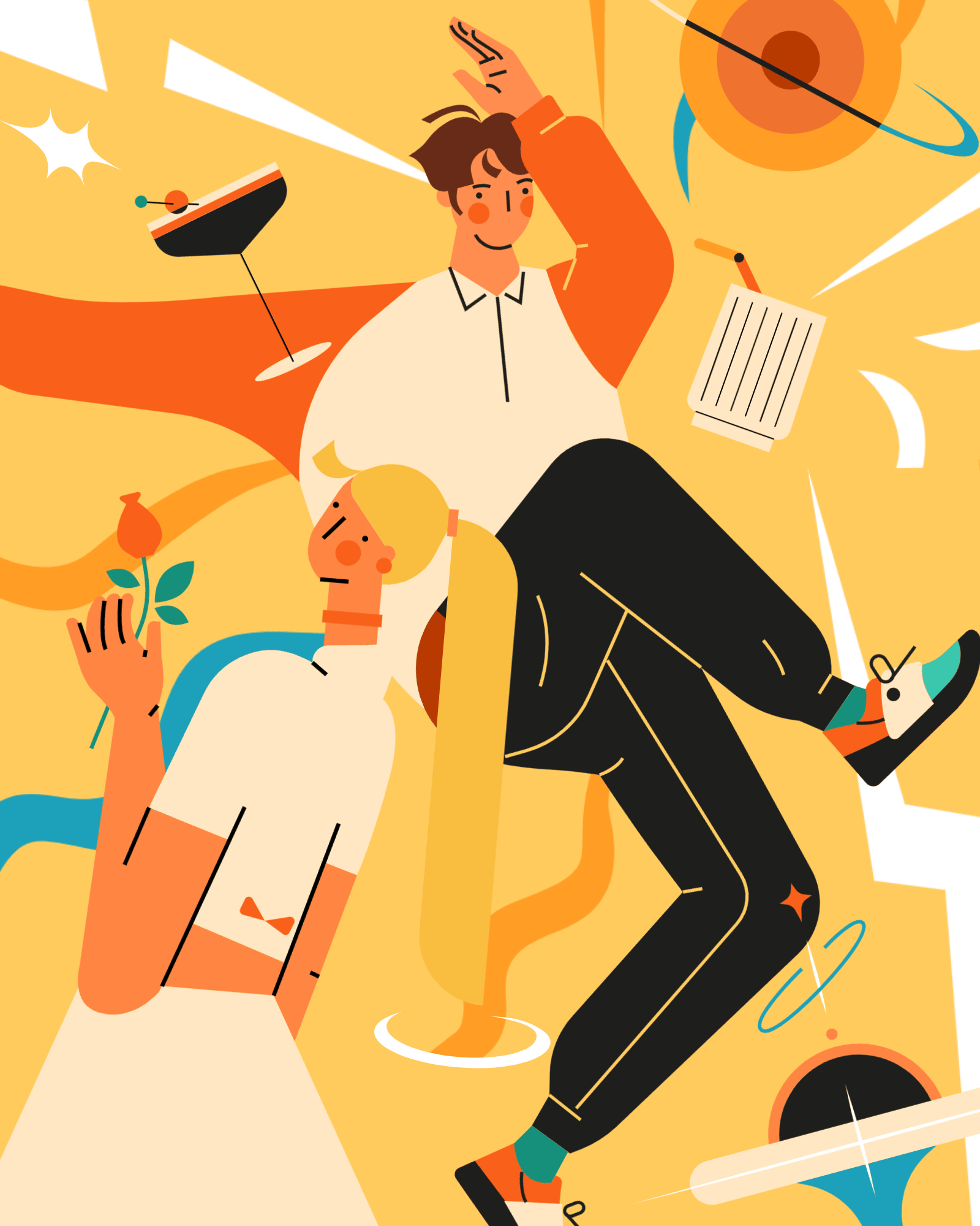 Example of Flat Illustration Design