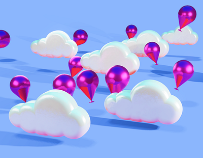 3D Balloons & Plastic Clouds 3dart 3ddesign 3dillustration ballon cloud glossy glossyillustration illustration plasticillustration surrealdesign vectary