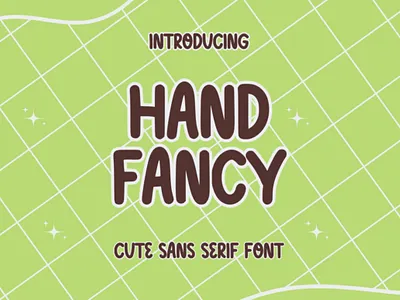 HAND FANCY FONT fun fonts