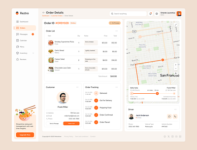 Reztro Orders Page – Restaurant Dashboard Figma cafe owner dashboard design digital restaurant figma design figma template food business order management order tracking responsive ui restaurant dashboard restaurant management restaurant operations restaurant tech ui inspiration ui showcase ui trends uiux design uxui design