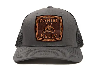 Daniel Kelly - Pro Bass Fisherman america arkansas badge bass fish fishing hat leather logo mockup pro sponsored stars