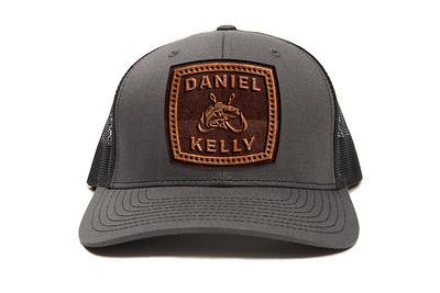 Daniel Kelly - Pro Bass Fisherman america arkansas badge bass fish fishing hat leather logo mockup pro sponsored stars