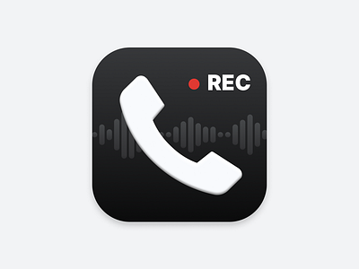 app icon - call recorder icon logo ui